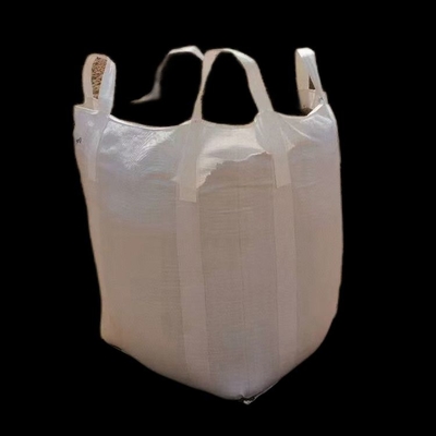 Poly Pale Yellow FIBC Bulk Bags 0.5t Anti Statis Untuk Kayu Bakar Dan Karbon Aktif