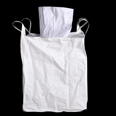 Moistureproof Satu Ton Polypropylene FIBC Bulk Bag Duffle Top Anti UV 4 Sabuk