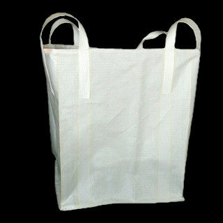 Coated 90x90x90cm Pp Woven Bag Disesuaikan Putih